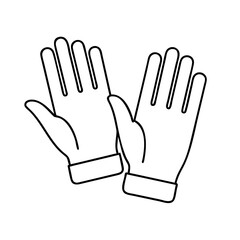 gardening gloves icon, gardening gloves vector illustration-simple illustration of gardening gloves, perfect for gardening gloves logos and icons