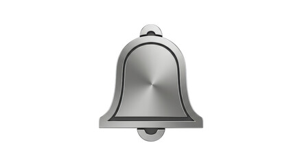 Isolated Silver Bell