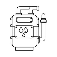 gas meter icon, gas meter vector illustration-simple illustration of gas meter, perfect for gas meter logos and icons