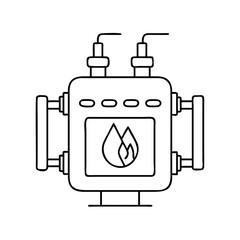 gas meter icon, gas meter vector illustration-simple illustration of gas meter, perfect for gas meter logos and icons