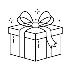 gift box icon, gift box vector illustration-simple illustration of gift box, perfect for gift box logos and icons