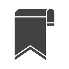 Bookmark icon vector image. Suitable for mobile apps, web apps and print media.