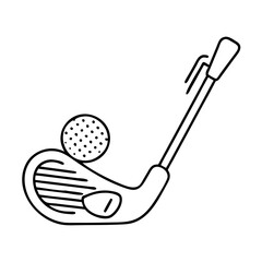 golf club icon, golf club vector illustration-simple illustration of golf club, perfect for golf club logos and icons
