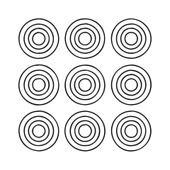 gradient circles icon, gradient circles vector illustration-simple illustration of gradient circles, perfect for gradient circles logos and icons