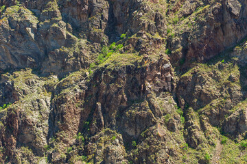 rocky mountains in almaty region. rocky plain in kazakhstan