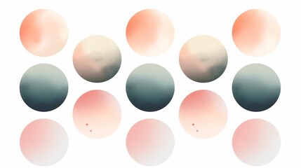 Soft Gradient Circles Light Glowing Effects ideal for contemporary art designs branding and minimalist website backgrounds