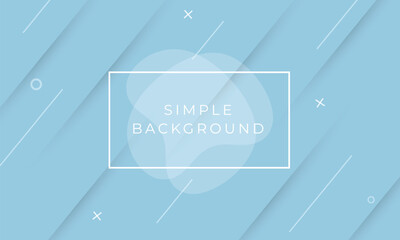 Fototapeta premium Simple Elegance in Design, Light Blue Background with Geometric Accents Embodies Minimalist Charm