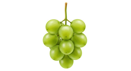 Isolated Green Grapes