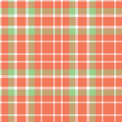 Light white Tartan patterns fabric texture. Elegant Pale melon Seamless Tartan
