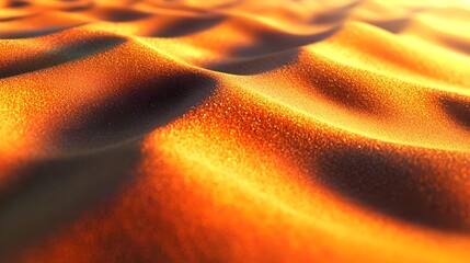 Beautiful Golden Sand Texture with Soft Curves and Shimmering Light