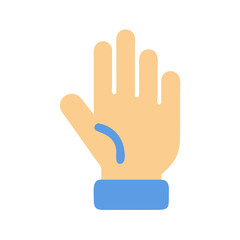 Obraz premium Simple Hand Icon Vector for User Interaction and Gesture Design