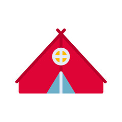 Camp icon vector image. Suitable for mobile apps, web apps and print media.