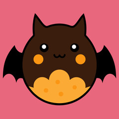 Halloween pumpkin and ghost in dark