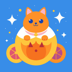 Halloween pumpkin and ghost in dark