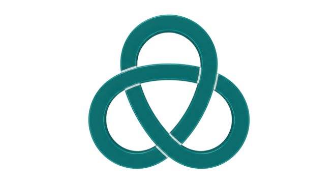 Isolated Trefoil Knot Symbol