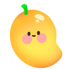 funny yellow mango