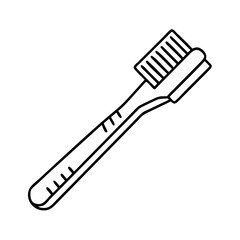 toothbrush icon, toothbrush line art - simple line art of toothbrush, perfect for toothbrush logos and icons