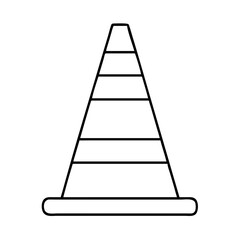 trafficcone icon, trafficcone line art - simple line art of trafficcone, perfect for trafficcone logos and icons
