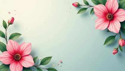 Subtle repeating floral motif on a muted background , surface pattern, plant