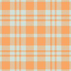 Fire light grey and Cool apricot Seamless Tartan Textile Design
