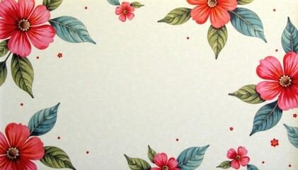 Subtle repeating floral print on soft surface, cream, texture