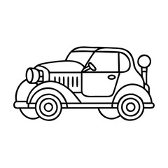 vintagecar icon, vintagecar line art - simple line art of vintagecar, perfect for vintagecar logos and icons