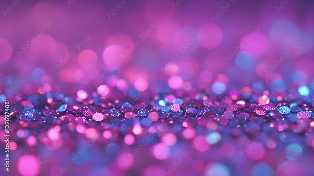 Canvas Prints colorful sequins and glitter background with vibrant bokeh effect