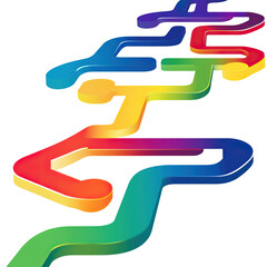3d render of a creative idea symbol on a white background