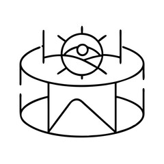 virtualtour icon, virtualtour line art - simple line art of virtualtour, perfect for virtualtour logos and icons