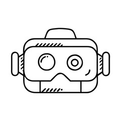 vrcamera icon, vrcamera line art - simple line art of vrcamera, perfect for vrcamera logos and icons