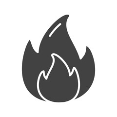 Flame icon vector image. Suitable for mobile apps, web apps and print media.