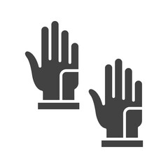Gloves icon vector image. Suitable for mobile apps, web apps and print media.