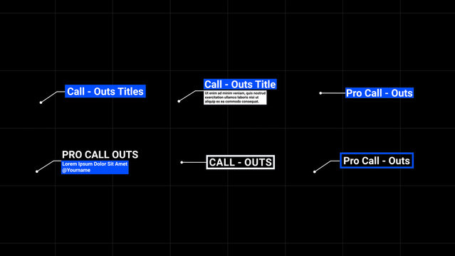 Call - Outs Titles