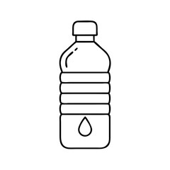 waterbottle icon, waterbottle line art - simple line art of waterbottle, perfect for waterbottle logos and icons
