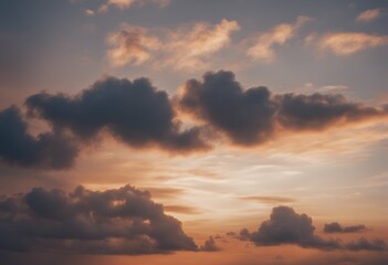 Fototapeta premium sky background sunset clouds at as the