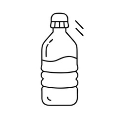 waterbottle icon, waterbottle line art - simple line art of waterbottle, perfect for waterbottle logos and icons