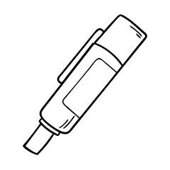 whiteboardmarker icon, whiteboardmarker line art - simple line art of whiteboardmarker, perfect for whiteboardmarker logos and icons
