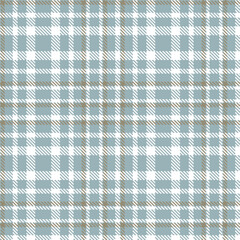 Elegant Light cool grey & Vibrant white Seamless Tartan Textile Design
