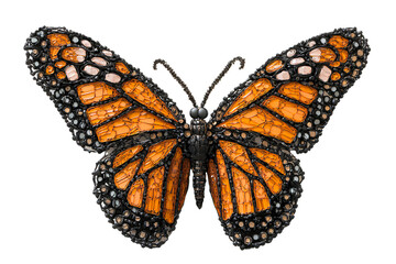 Fototapeta premium Monarch Butterfly Transparent background PNG