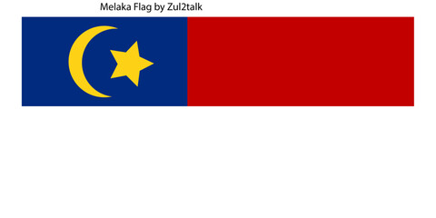 Negeri Melaka Flag vector	