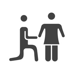 Proposing icon vector image. Suitable for mobile apps, web apps and print media.