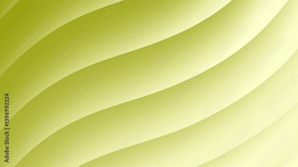 Poster A smooth, wavy pattern in light green tones creates a calming and modern visual effect.