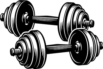 Detailed and high-quality vector illustration of indoor and gym equipment, featuring exercise machines, weights, mats, and fitness tools. Perfect for use in fitness-related branding, gym advertisement