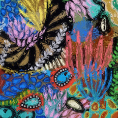 Various Flowers Cat Dog Lotus Leaf Rose Peony Cat Dog Chrysanthemum Butterfly Beautiful