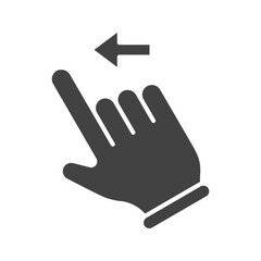 Swipe Left icon vector image. Suitable for mobile apps, web apps and print media.