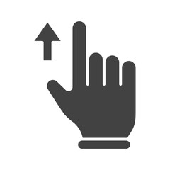 Swipe Up icon vector image. Suitable for mobile apps, web apps and print media.