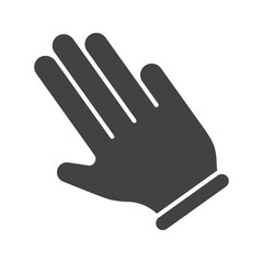 Three Fingers Left icon vector image. Suitable for mobile apps, web apps and print media.