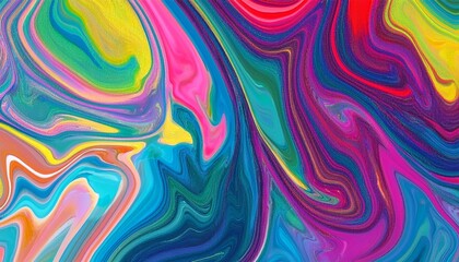Obraz premium Colorful abstract painting background. Liquid marbling paint background. Fluid painting abstract texture. Intensive colorful mix of acrylic vibrant colors