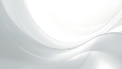 Elegant white silk fabric curves soft light smooth texture subtle shadows flowing design abstract