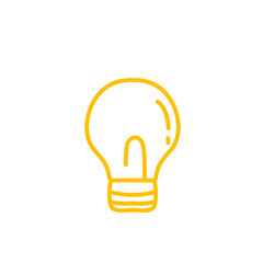 light bulb line vector